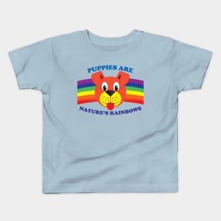 Puppies Are Nature's Rainbows No Background Kids T-Shirt